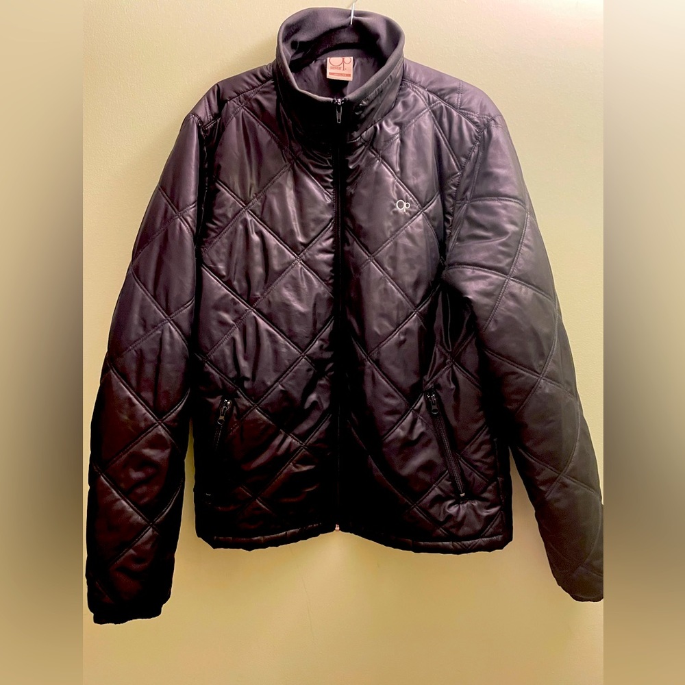 Rare Vintage 90s Ocean Pacific Black Quilted Light Puffer Jacket